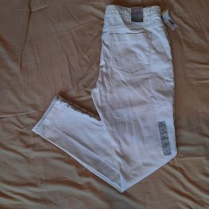 NWT Canyon River Blues Ankle Biter Skinny Fit Cream Jeans Size 12